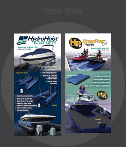 Hydrohoist Banner Stands